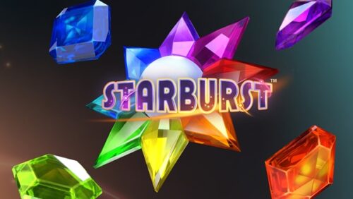 Visuel original du jeu Starburst avec gemmes colorées